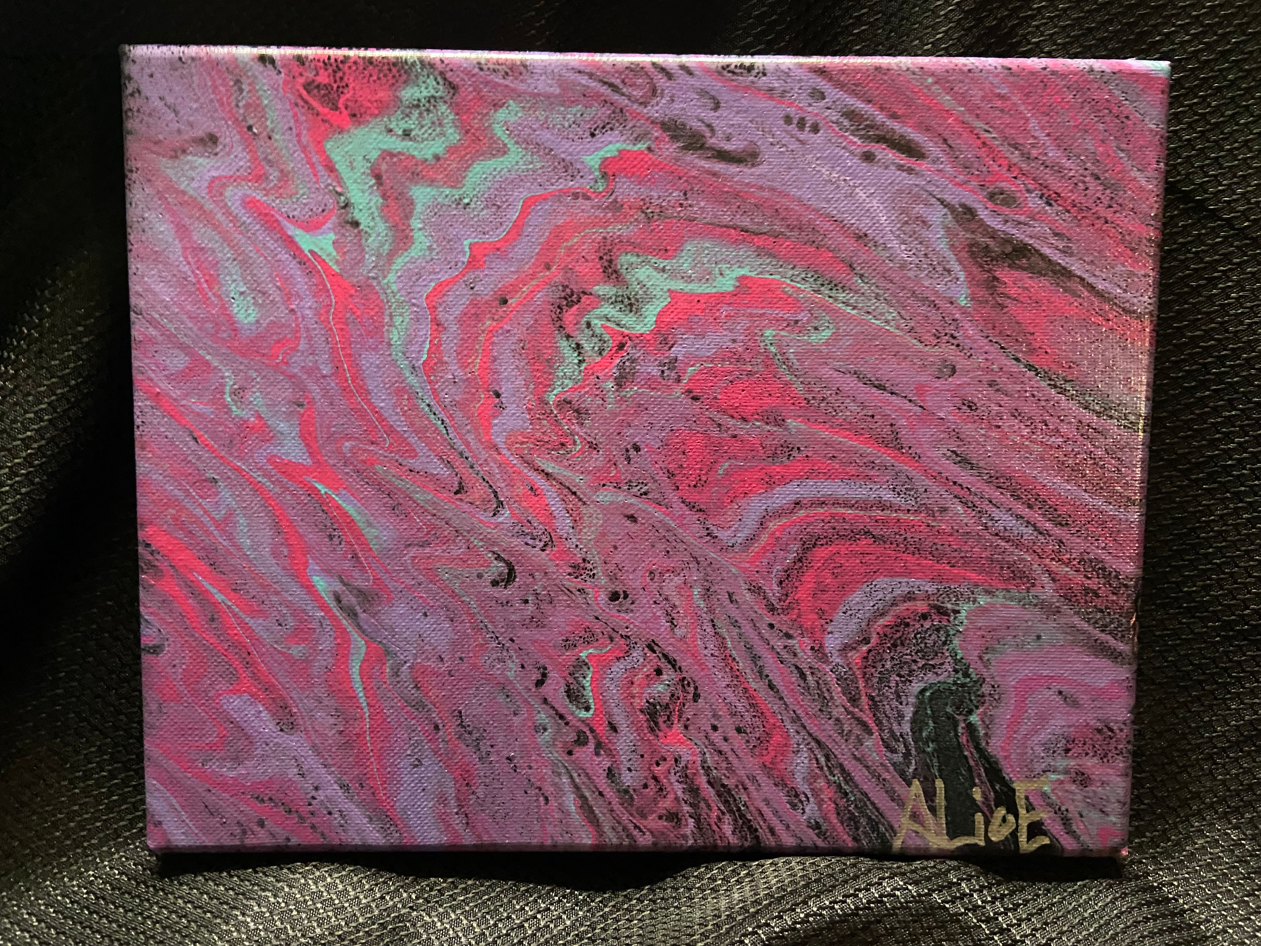 Purple, Pink and Turquoise Swirl