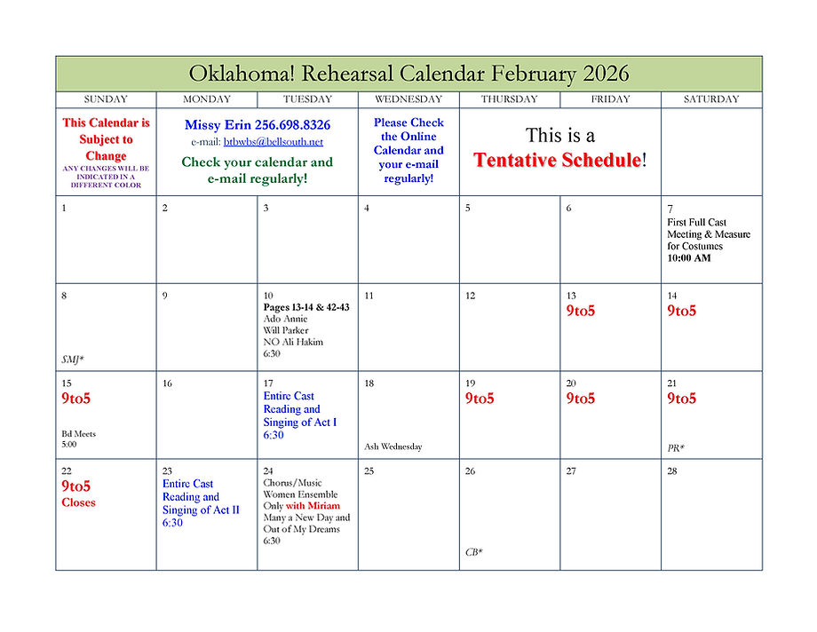 Oklahoma! Rehearsal Calendar FEB and JUNE 2026 WBS_Page_1.jpg