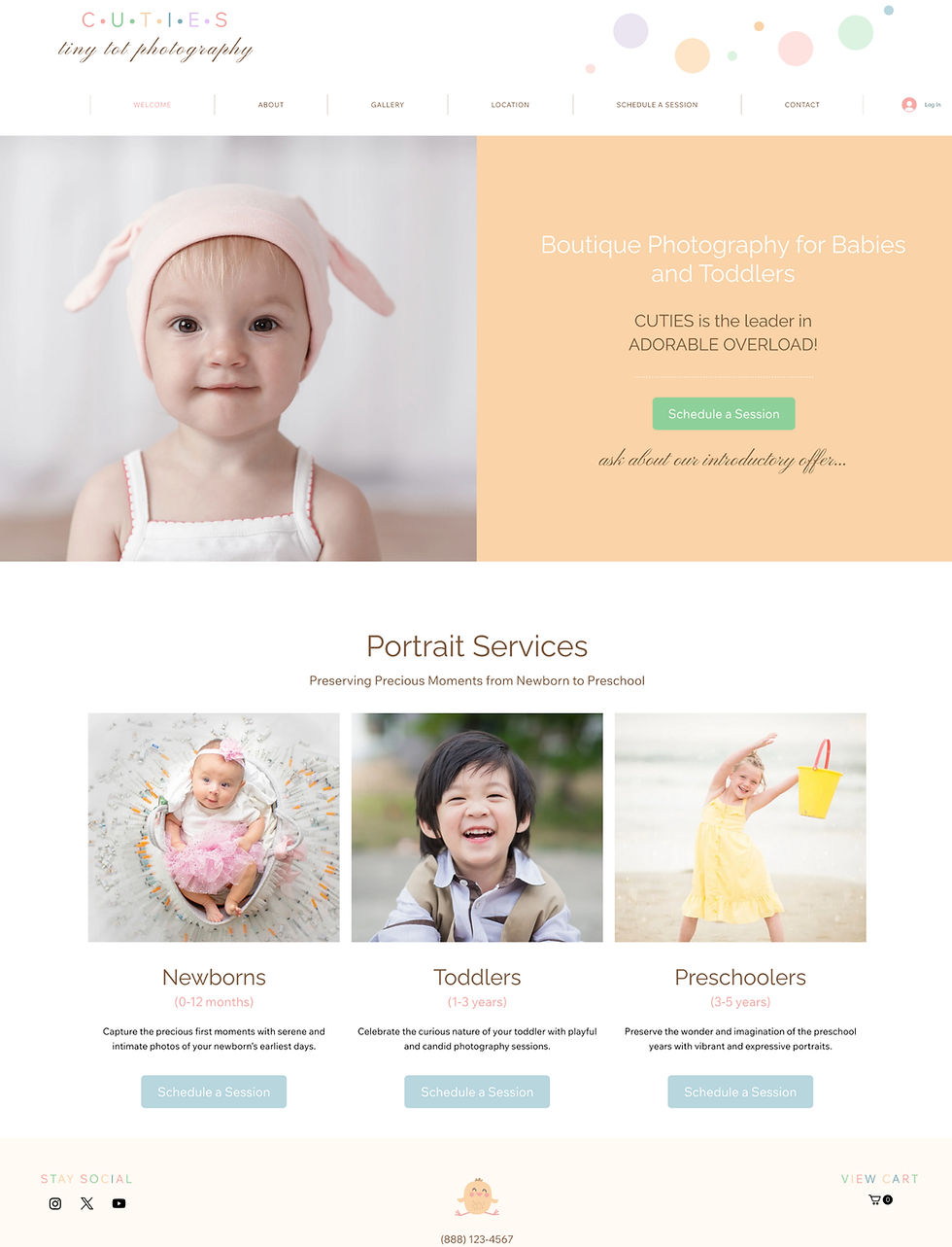 photography studio website template