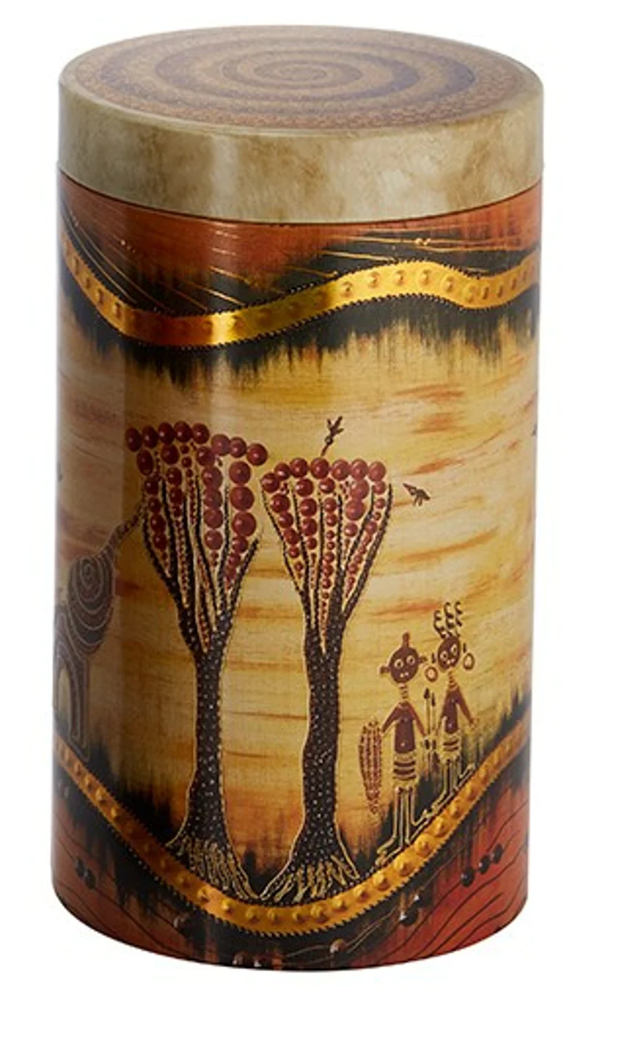 african inspired tea tin