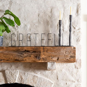 Metal Grateful Sign - by Magnolia