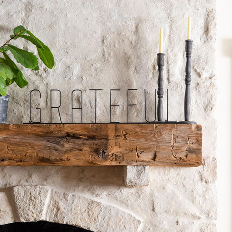 Metal Grateful Sign - by Magnolia