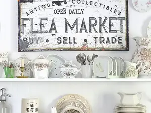 Flea Market Charm: The Perfect Vintage-Inspired Wall Art for Your Home