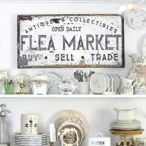Flea Market Charm: The Perfect Vintage-Inspired Wall Art for Your Home