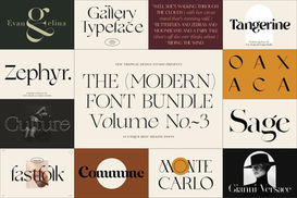 The Most Stunning Modern Font Bundle from Creative Market - by New Tropical Design