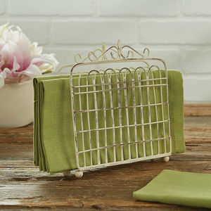 Elevate Your Farmhouse Décor with the Garden Gate Tabletop Napkin Holder