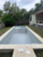 Residential outdoor swimming pool