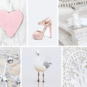 Weathered White And Earth Tone Photo Collage By Lucy Liu