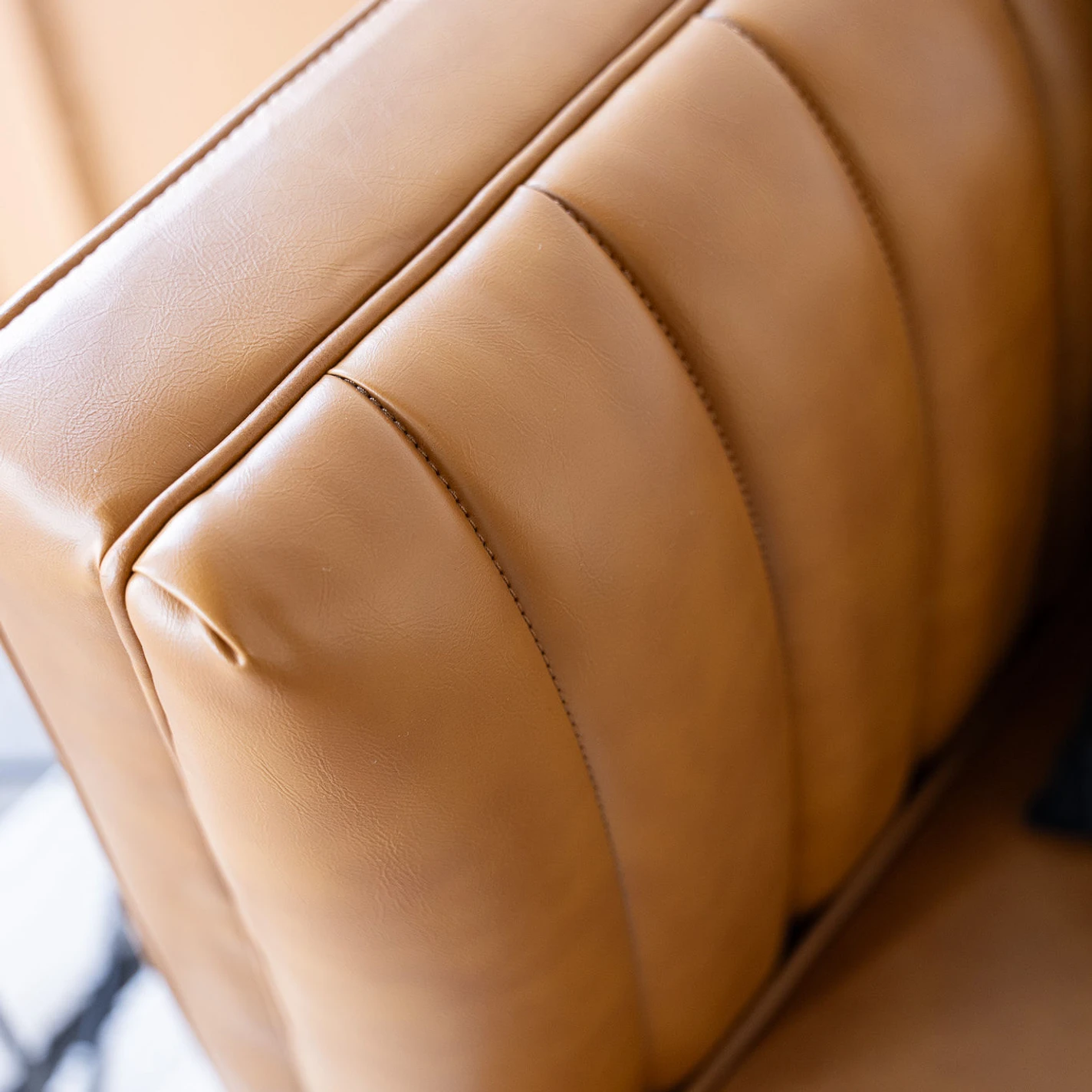 brown leather couch