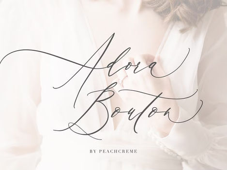 Discover The Elegance Of Adora Bouton: A Must-Have Luxury Script Font