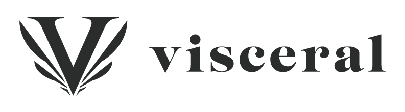 Logo with stylized V and the word visceral
