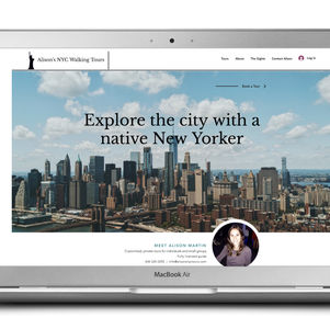 Alison's NYC Walking Tours Website Launch