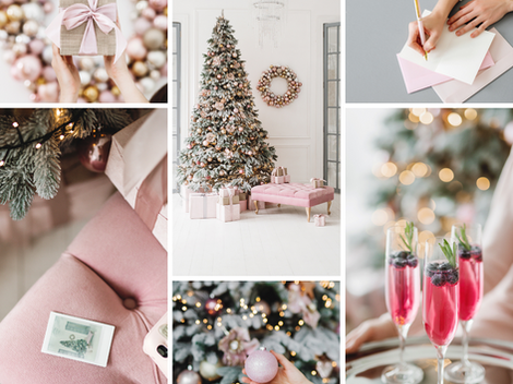 Blushing Holiday Styled Stock Photo Collection