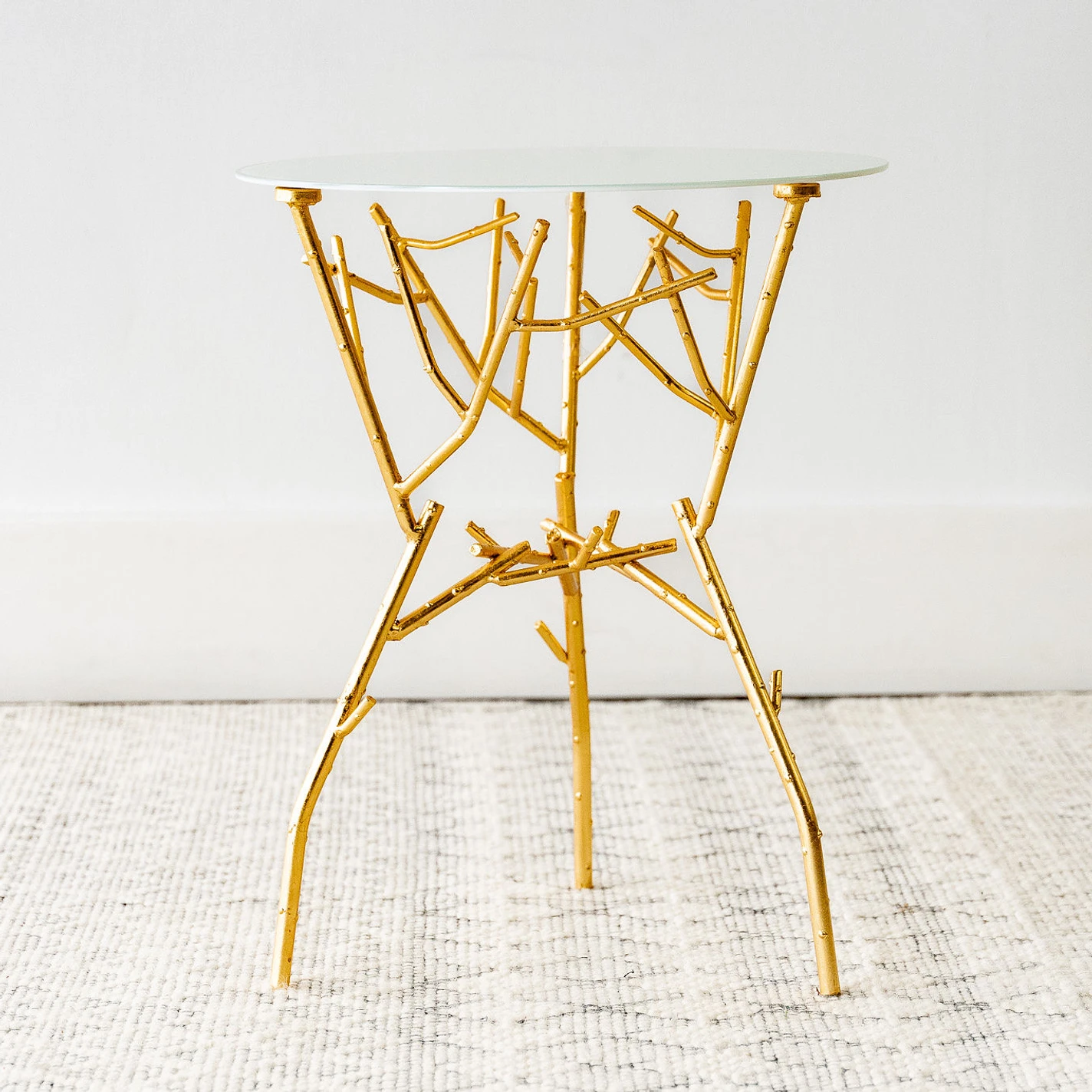 gold side table 