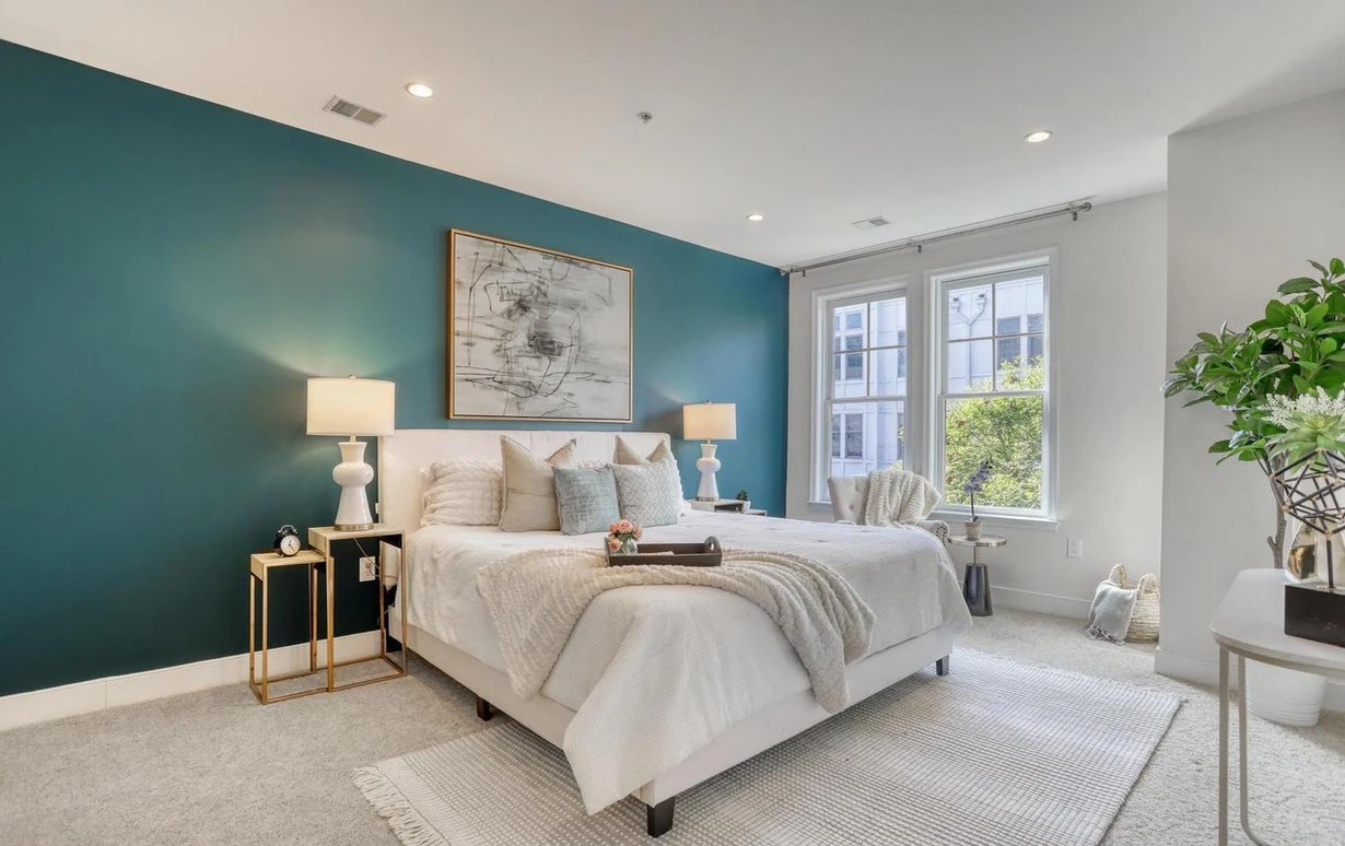 bedroom staging