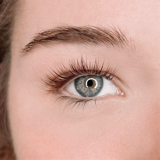 close up of eye lashes