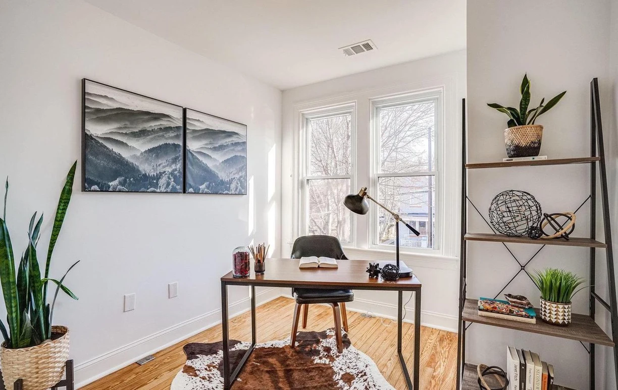 small office space with elegant decor