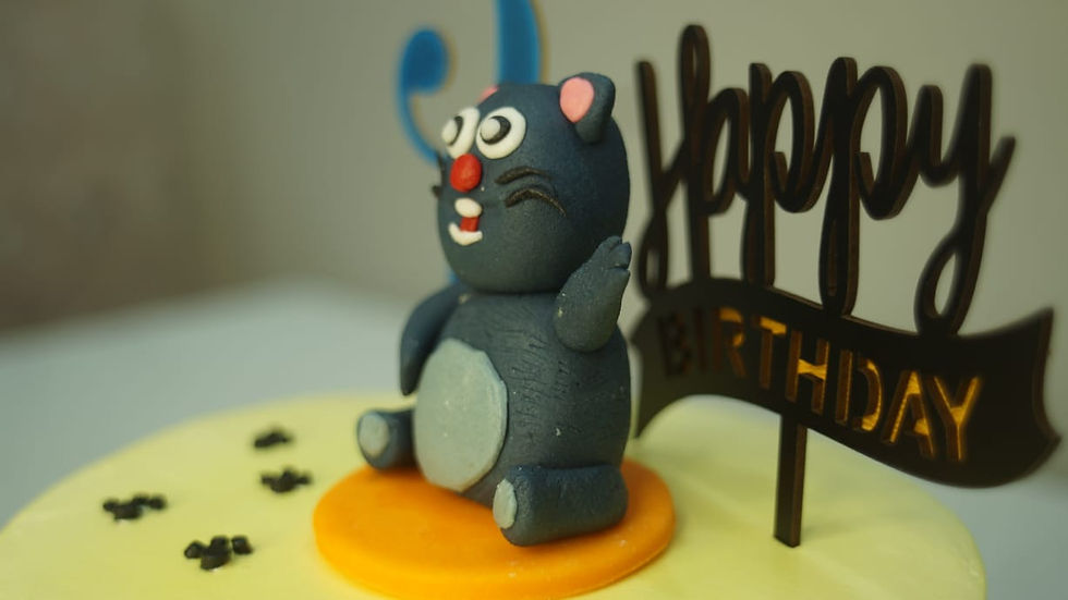Thumbnail: Talking tom cat theme cake