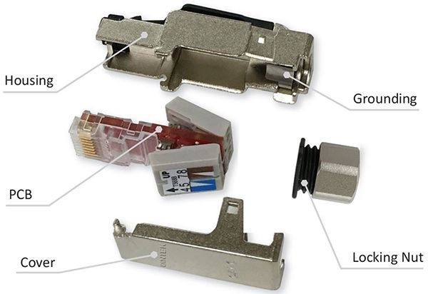 Thumbnail: DINTEK Cat.6A RJ45 Industrial STP Plug