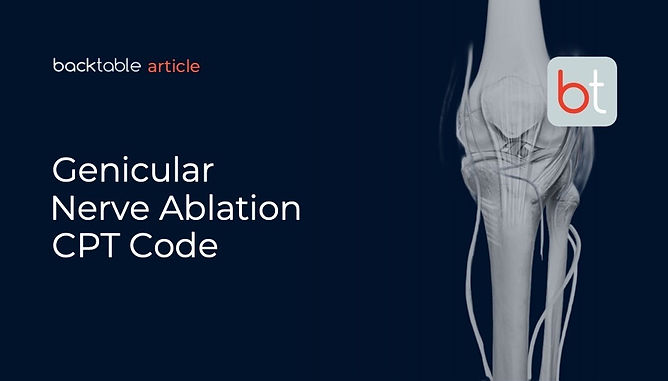 2025 Genicular Nerve Ablation CPT Code