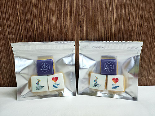 Thumbnail: Cookies with Printed Images of Corporate Logos