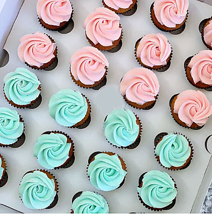 Thumbnail: Mini Cupcakes (blue / pink theme)