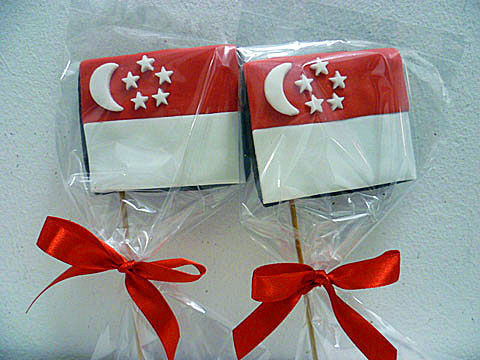 Singapore Flag Cookies (small / medium / large)