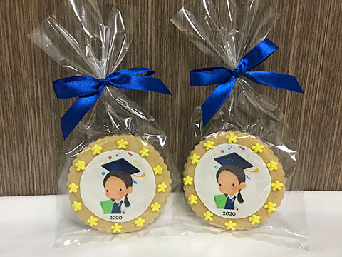 Thumbnail: Cookies with Printed Images of School Logos & Celebrations