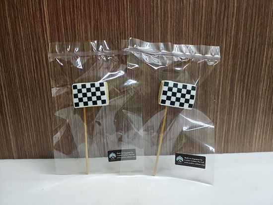 Thumbnail: Printed Chequered Flag Mini Cookies