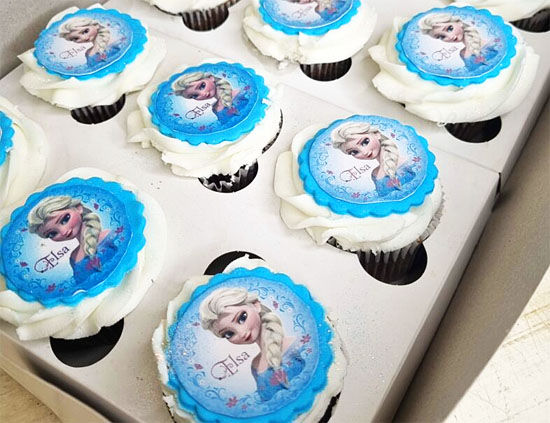 Cupcakes with Edible Printed Image of Cartoon / Superhero / Movie / TV Character