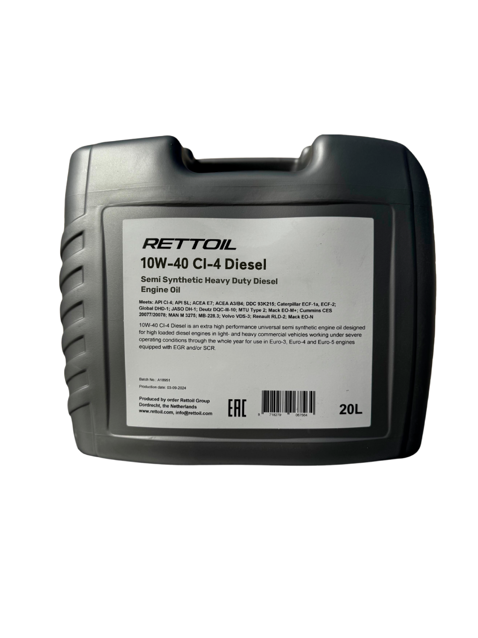Миниатюра: RETTOIL 10W-40 CI-4
