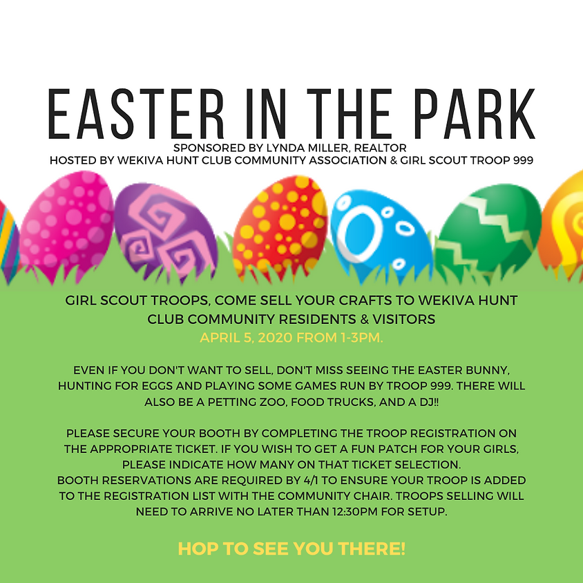 Easter in the Park 2020 - Hosted by Troop 999