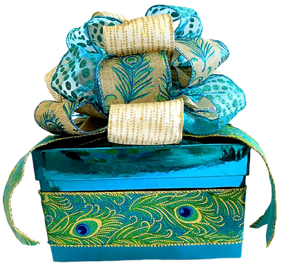 POSH gift Box peacock large