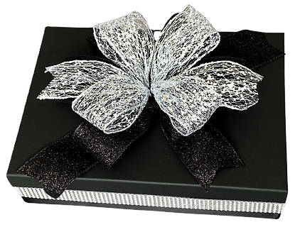 Black and silver gift box