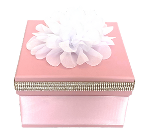 POSH Pink with White Flower Box