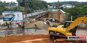 La próxima semana iniciará la instalación de la estructura metálica del nuevo puente vehicular