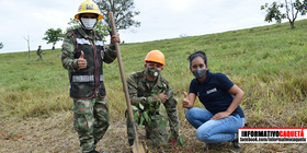 Ejército Nacional reforesta afluentes del río Orteguaza en el Caquetá
