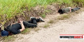 Dos personas asesinadas con arma de fuego en la vía hacia el municipio de Milán