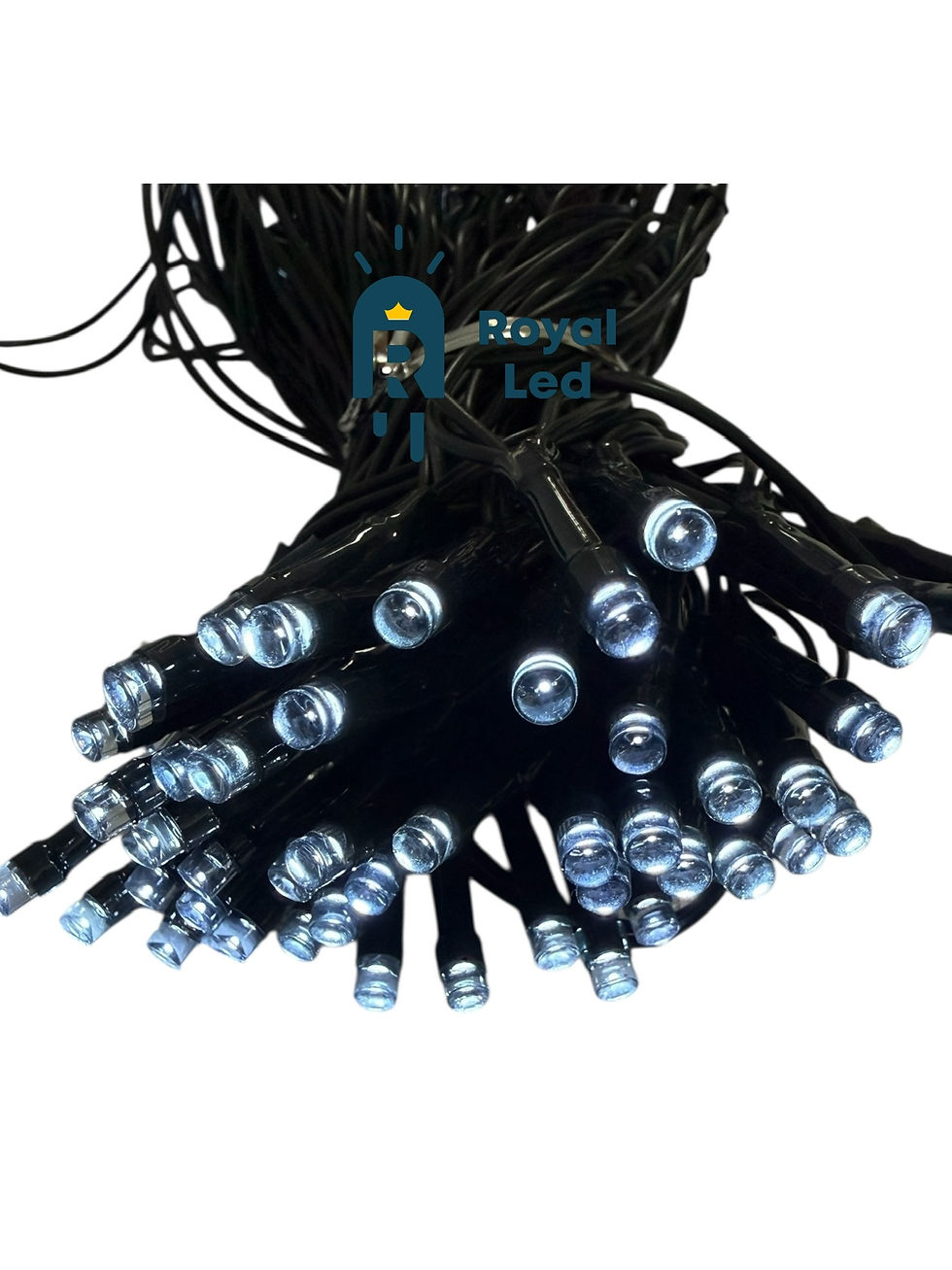 Luz de Navidad Solar para Exterior 10 Metros 100 LED Blanca