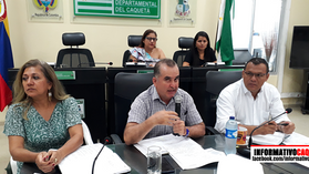 Secretarios de la Gobernación presentaron informes a la Asamblea del Caquetá