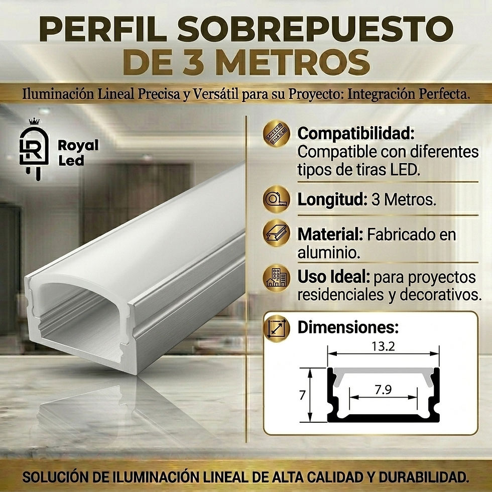 Miniatura: Perfil Sobreponer 3 Metros