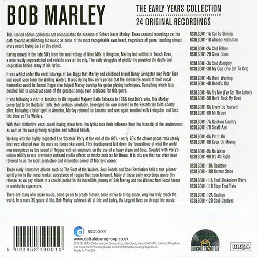 その他 BOB MARLEY THE EARLY YEARS COLLECTION Bob Marley ‎– The Early Years Collection (24 Original
