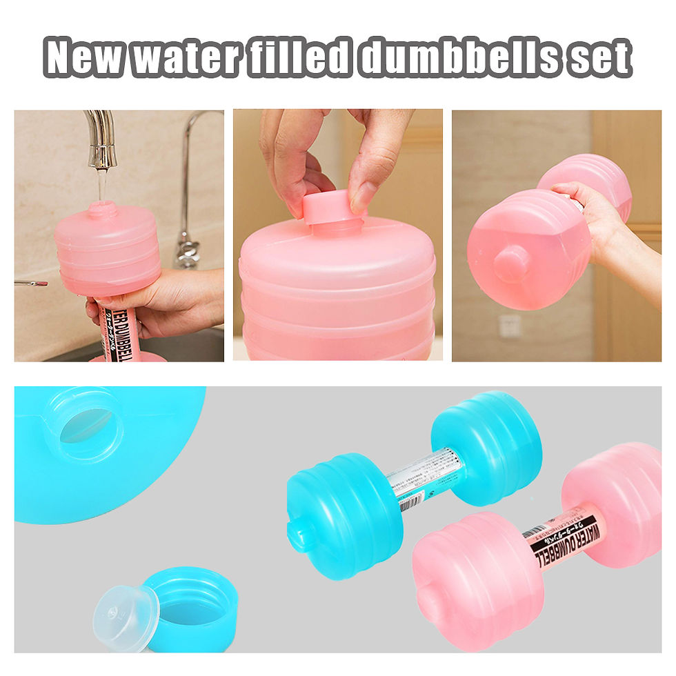 Thumbnail: Water-filled Dumbbells Portable Dumbbell Sports Water Bottle for Arm Strength Tr