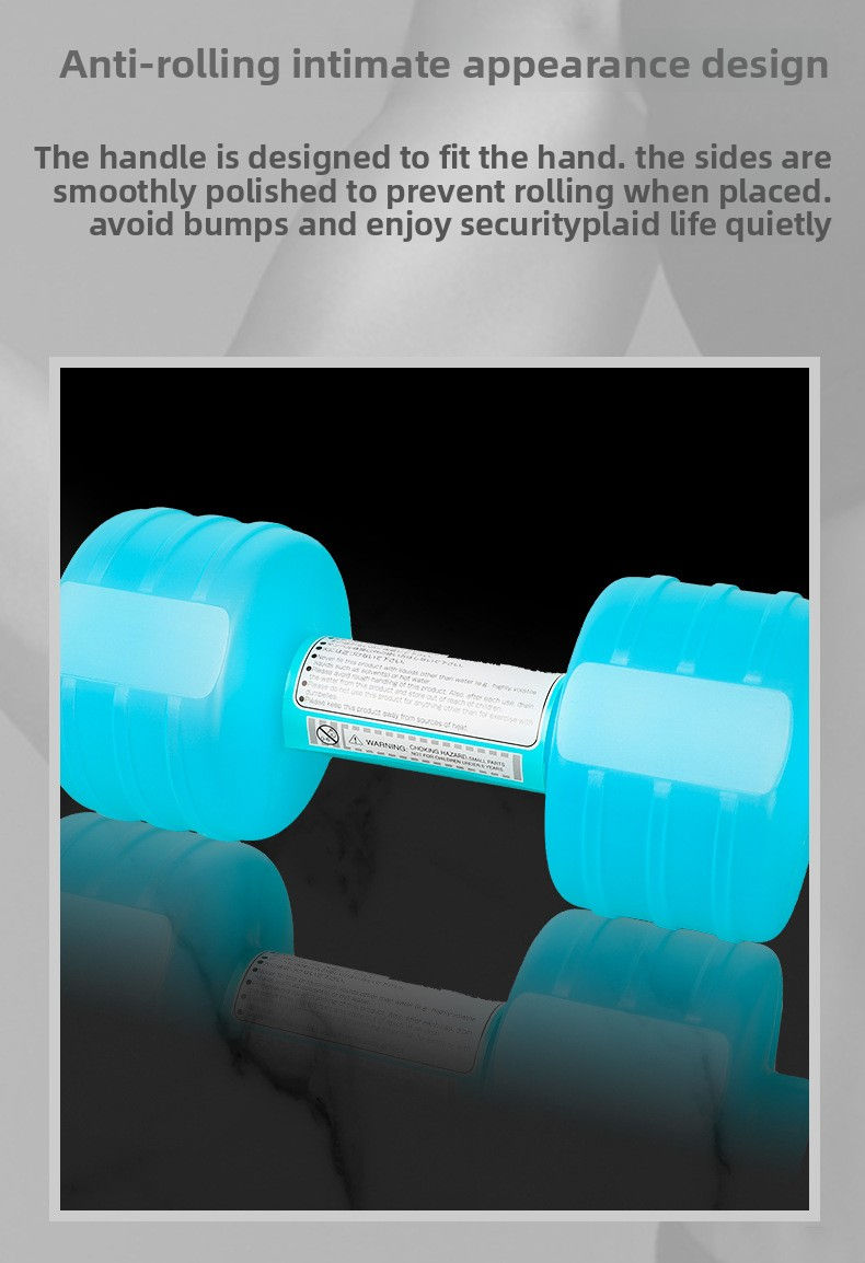Thumbnail: Water-filled Dumbbells Portable Dumbbell Sports Water Bottle for Arm Strength Tr