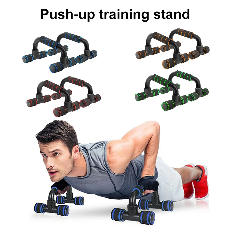 Thumbnail: Non-Slip Push Up H-Shaped Support Bar Stand Home Fitness Power Rack Gym Handles 