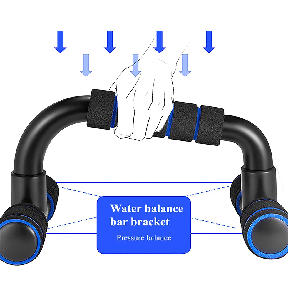 Thumbnail: Non-Slip Push Up H-Shaped Support Bar Stand Home Fitness Power Rack Gym Handles 