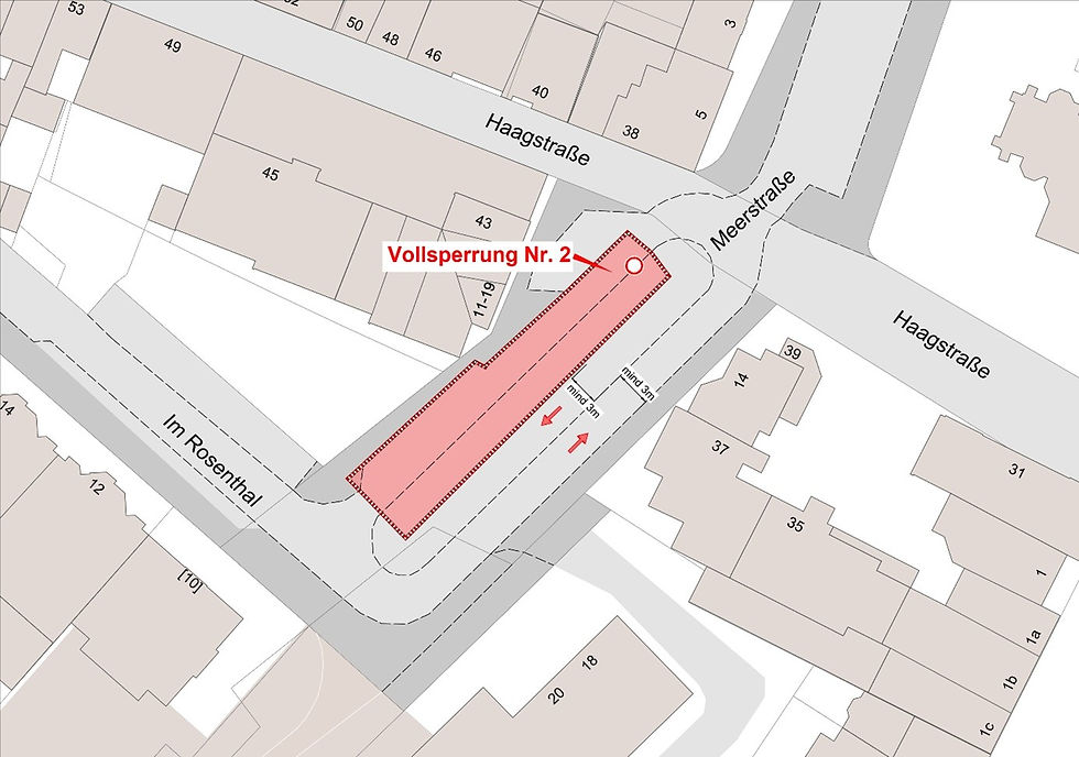 Verkehrsführung während der Bauzeit