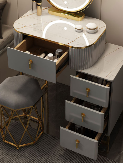 Thumbnail: Nelia Dressing Table with LED Mirror