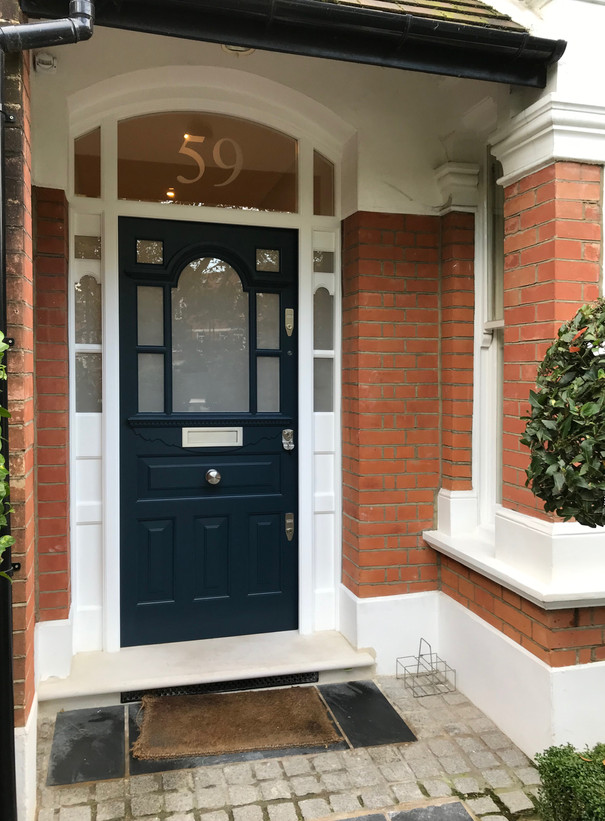 Edwardian font doors in London Bespoke Edwardian front door