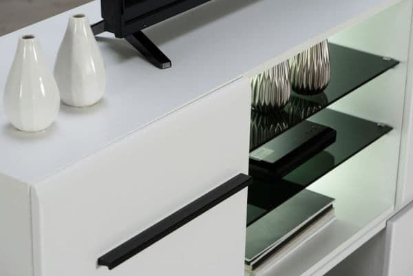 Thumbnail: Tento TV Stand in White - Sleek and Modern TV Stand for Contemporary Spaces